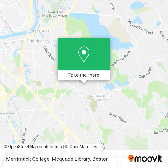 Merrimack College, Mcquade Library map