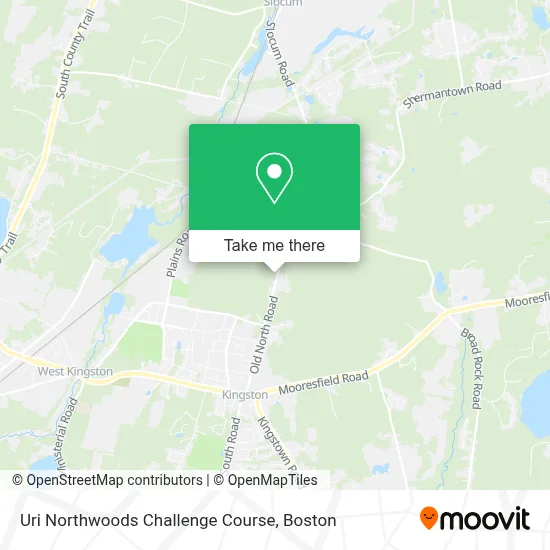 Uri Northwoods Challenge Course map