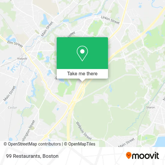 99 Restaurants map