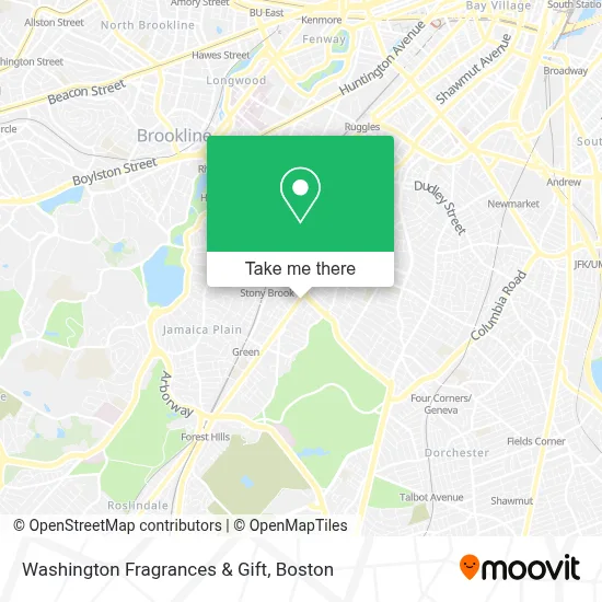 Washington Fragrances & Gift map