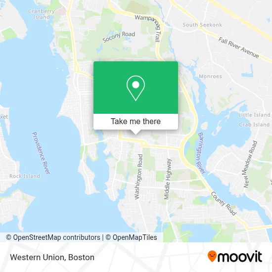Western Union map