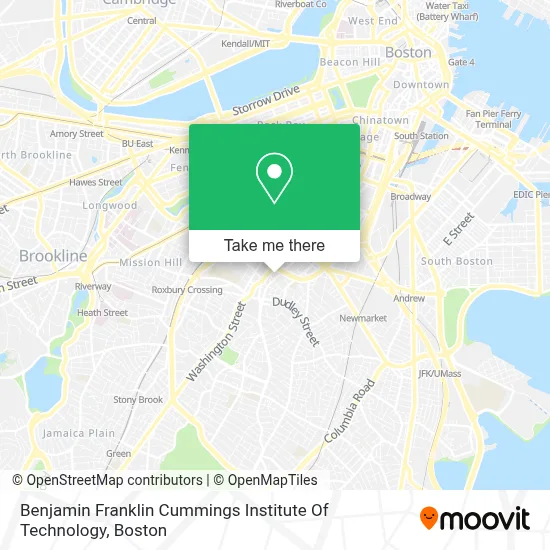 Benjamin Franklin Cummings Institute Of Technology map