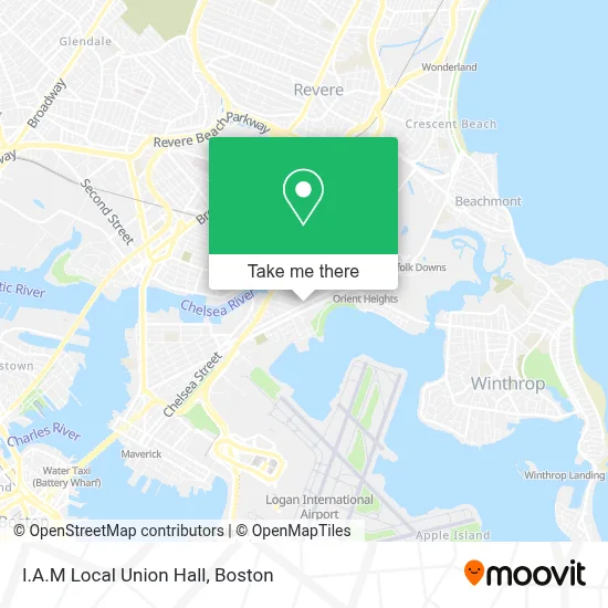 I.A.M Local Union Hall map