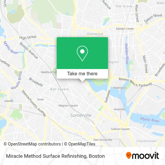 Miracle Method Surface Refinishing map