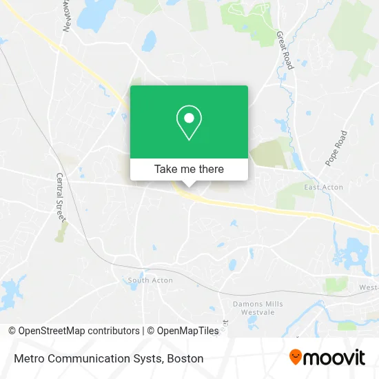 Metro Communication Systs map