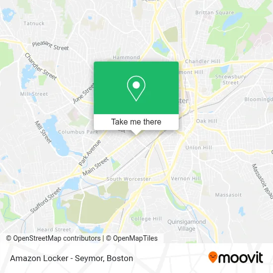 Amazon Locker - Seymor map
