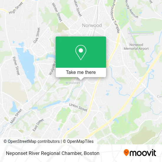 Neponset River Regional Chamber map