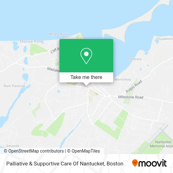 Palliative & Supportive Care Of Nantucket map