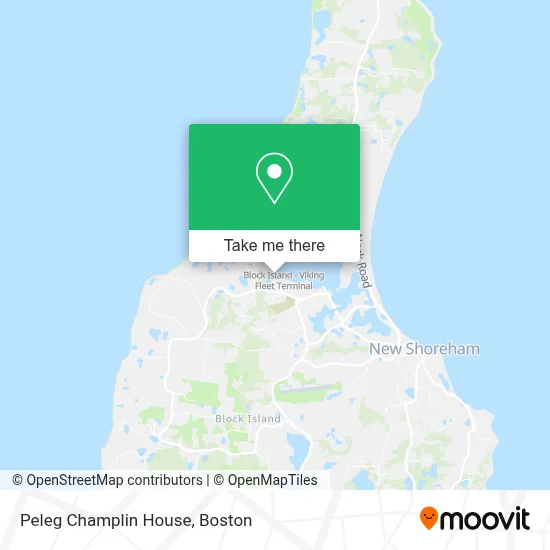 Peleg Champlin House map