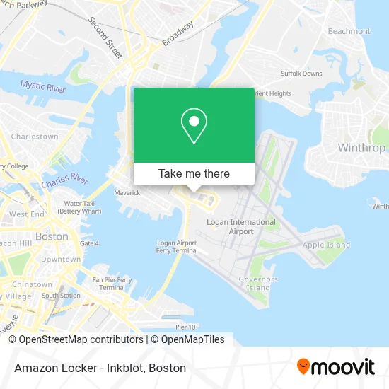 Amazon Locker - Inkblot map