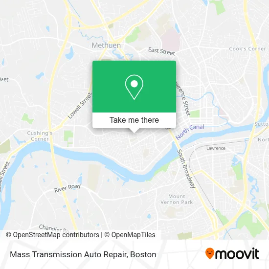 Mass Transmission Auto Repair map