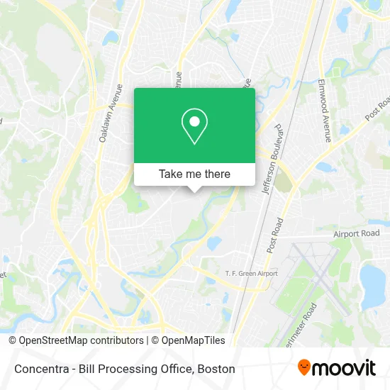 Concentra - Bill Processing Office map
