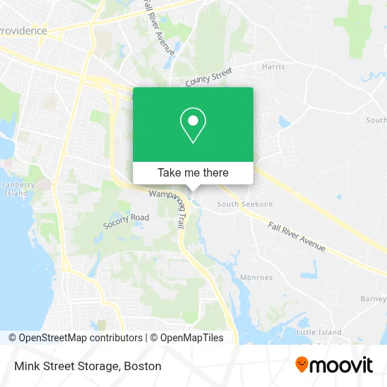Mink Street Storage map