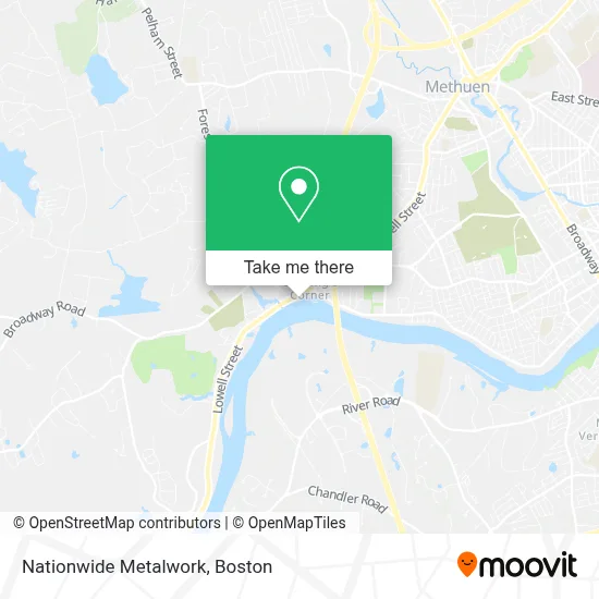 Nationwide Metalwork map