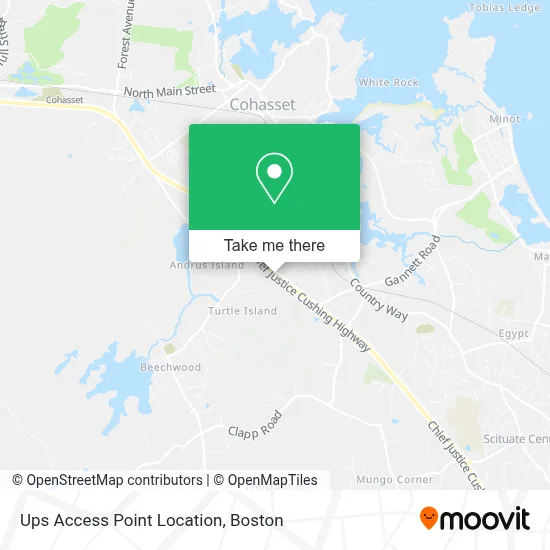 Ups Access Point Location map