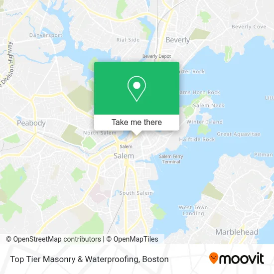 Top Tier Masonry & Waterproofing map