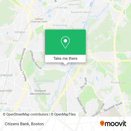 Citizens Bank map
