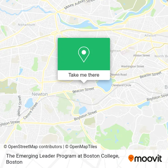 The Emerging Leader Program at Boston College map