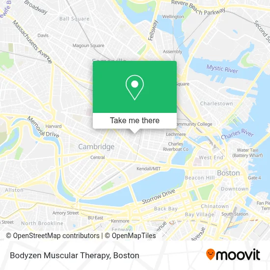 Bodyzen Muscular Therapy map