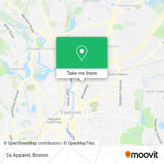 2a Apparel map