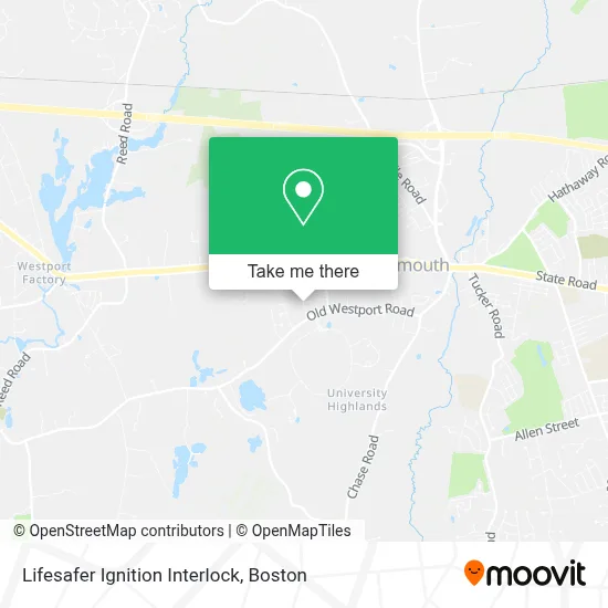 Lifesafer Ignition Interlock map