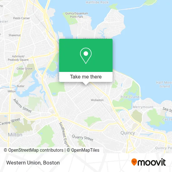 Western Union map