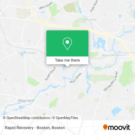 Rapid Recovery - Boston map