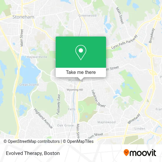 Evolved Therapy map