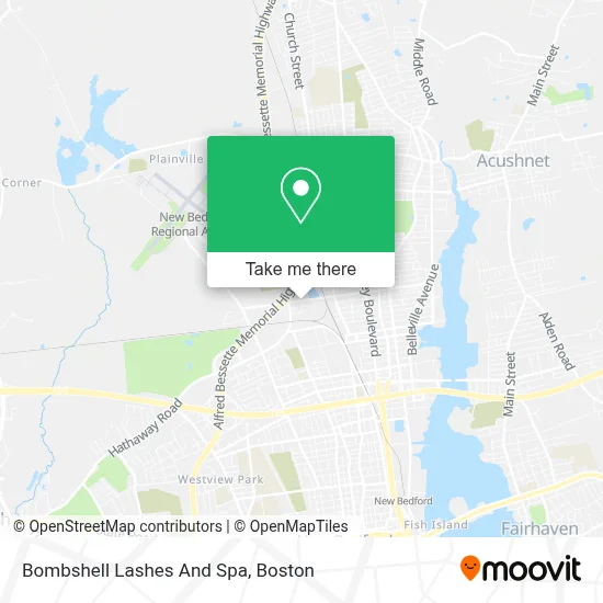 Bombshell Lashes And Spa map