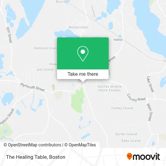 The Healing Table map