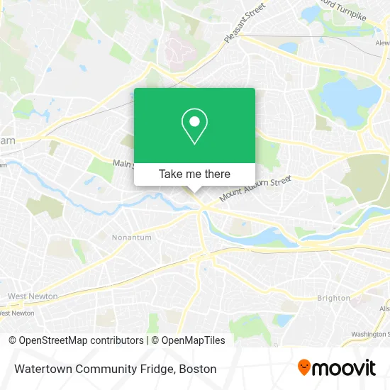 Watertown Community Fridge map