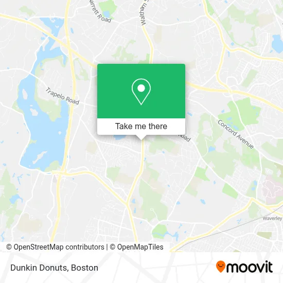Dunkin Donuts map