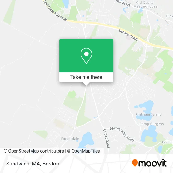 Sandwich, MA map