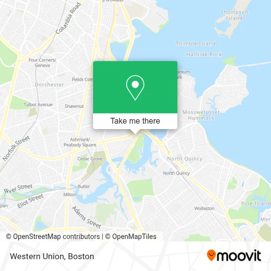 Western Union map