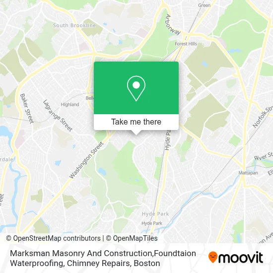 Marksman Masonry And Construction,Foundtaion Waterproofing, Chimney Repairs map