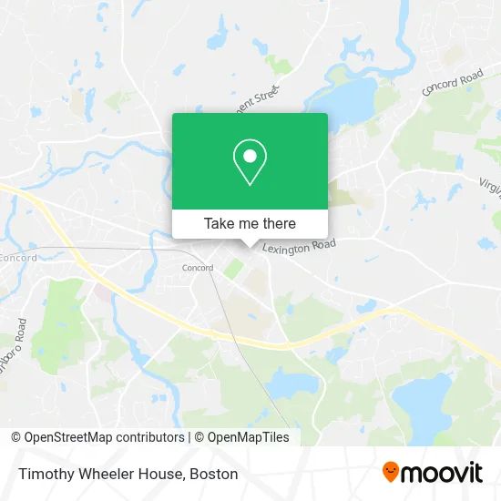 Timothy Wheeler House map