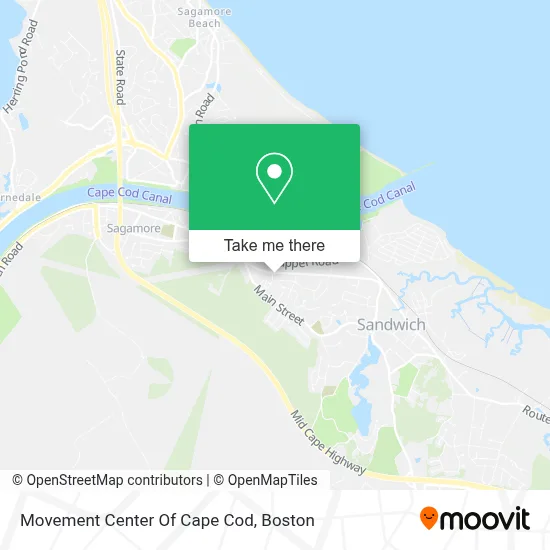 Movement Center Of Cape Cod map
