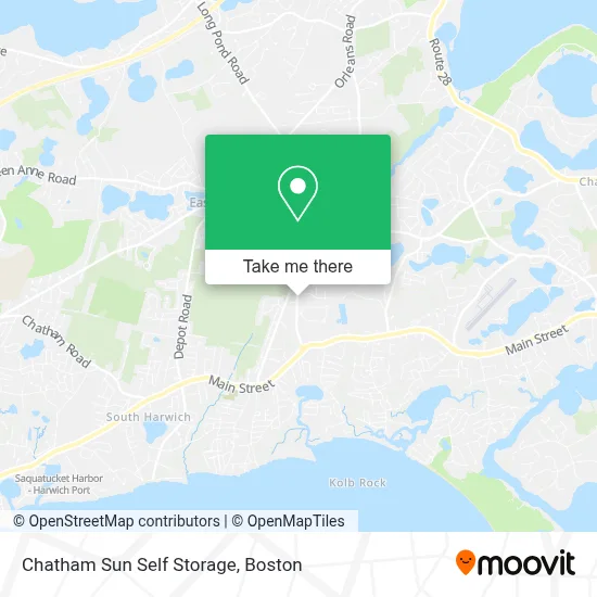 Chatham Sun Self Storage map