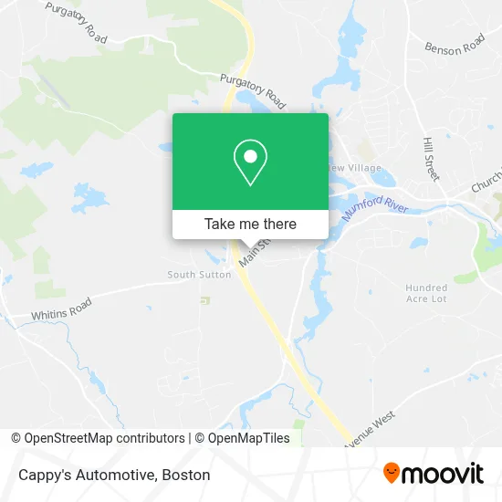 Cappy's Automotive map