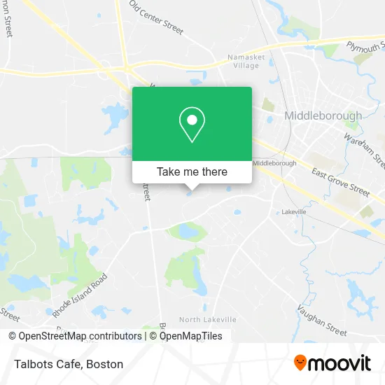 Talbots Cafe map