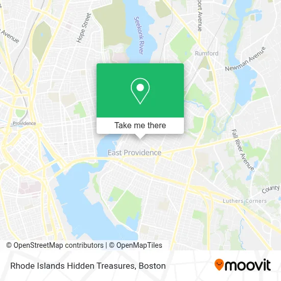 Rhode Islands Hidden Treasures map