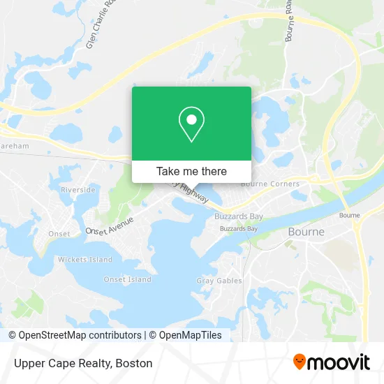 Upper Cape Realty map