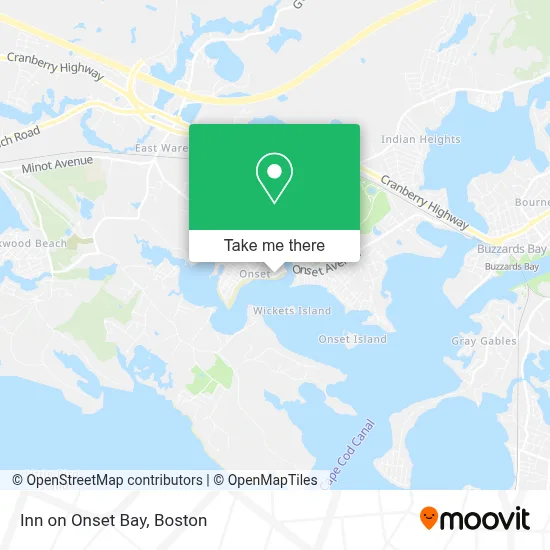 Inn on Onset Bay map