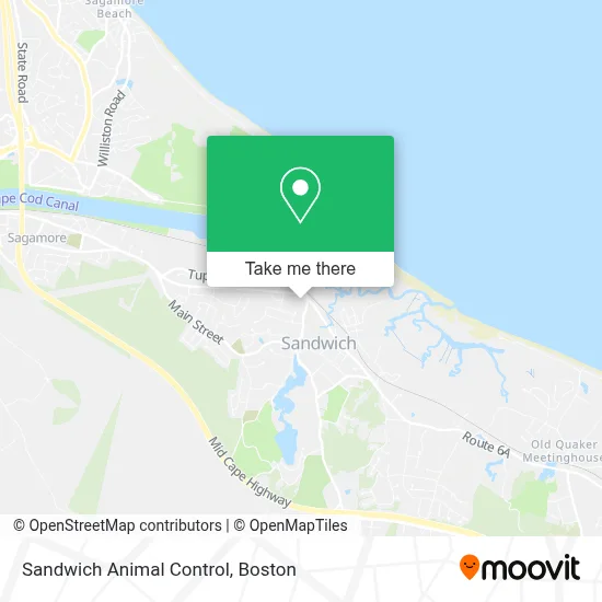 Sandwich Animal Control map