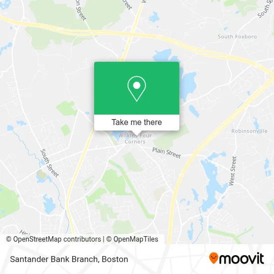 Santander Bank Branch map