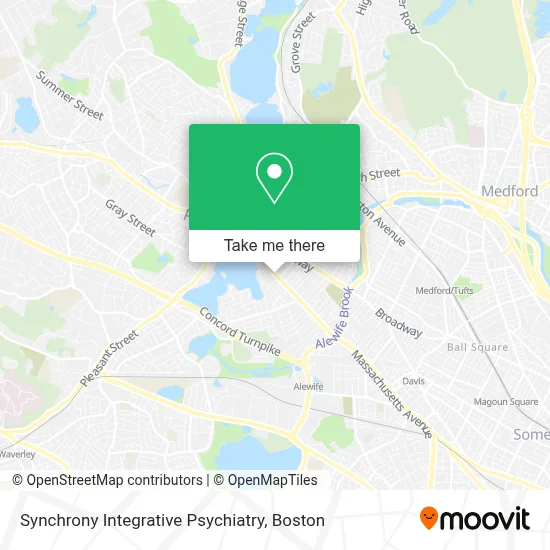 Synchrony Integrative Psychiatry map