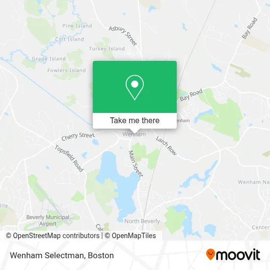 Wenham Selectman map