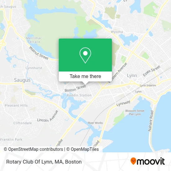 Rotary Club Of Lynn, MA map