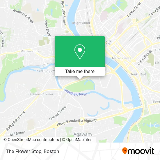 The Flower Stop map