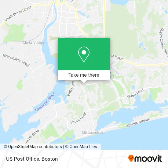 Us Post Office map
